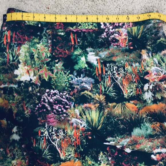 Mario Serrani Paradisical Garden Print Italian Pencil Skirt - Picture 11 of 15